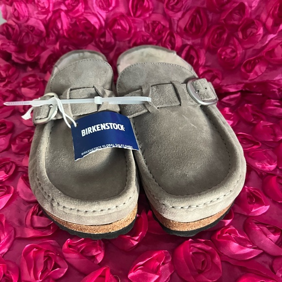 Birkenstock Suede Buckley Clogs - Picture 3 of 8